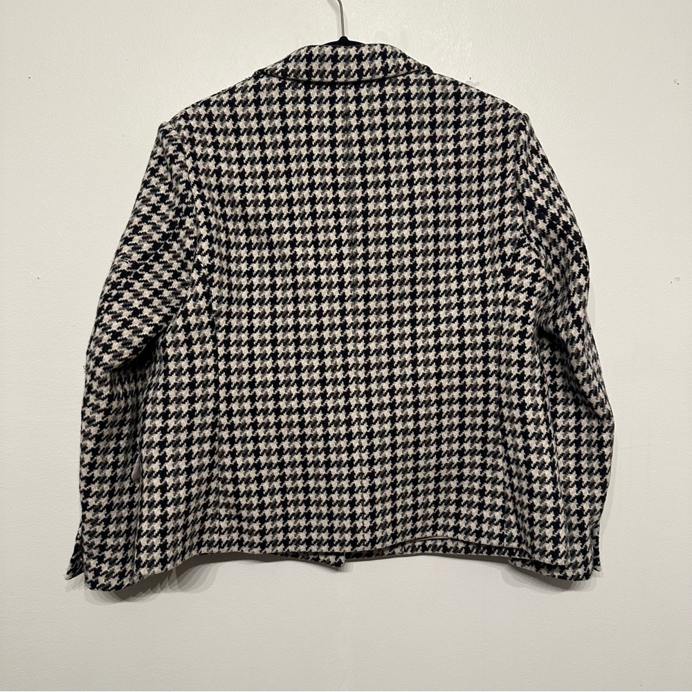 Theory Square Wool Houndstooth Jacket - image 2